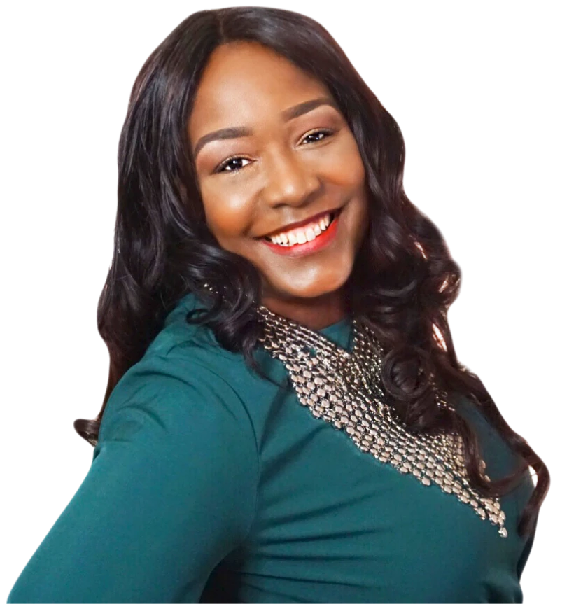 Dr. Cassandra Altenor wearing a teal blouse